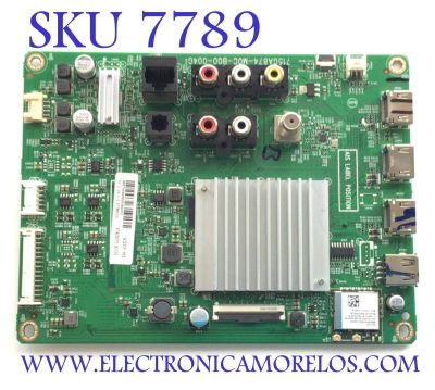 MAIN PARA SMART TV VIZIO 4K RESOLUCION (3840 x 2160) / NUMERO DE PARTE 905TXKSA55000500CX / 715GA874-M0C-B00-004G / 87428375-00733 / 87428375-00514 / PANEL TPT550F2-PU4L01.Q REV:S01C / DISPLAY LC546PU4L 01 / MODELO V555-H1 LTCDZH